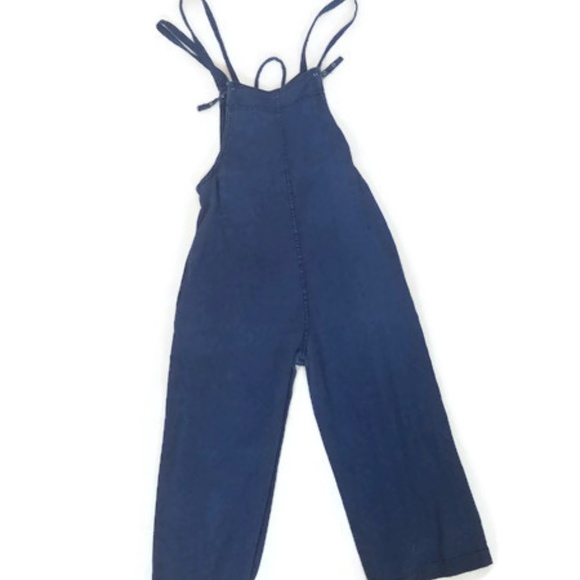 Zara Denim - ZARA TRF Denim Blue Jean Short Pants Overalls